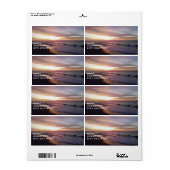 ****BEACH SLEVER**** ÉTIQUETTE DE ADRESSE (Feuille entière)