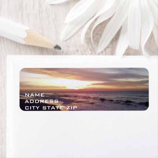 ****BEACH SLEVER**** ÉTIQUETTE DE ADRESSE (En situation)