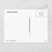 Beach Sneeuwman Feestdagenkaart (Achterkant)