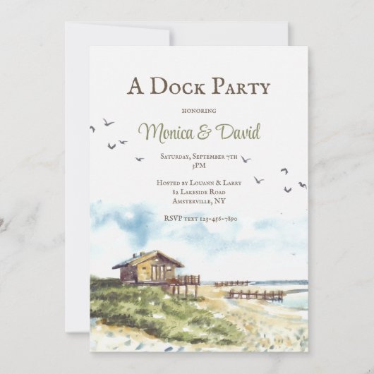 Beach Solace uitnodiging (Voorkant)