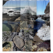 Beach South Head Arai-de-uru Nieuw-Zeeland Douchegordijn (Voorkant)