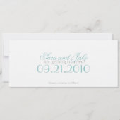 Beach sparen de aankondiging van de Datum (Achterkant)