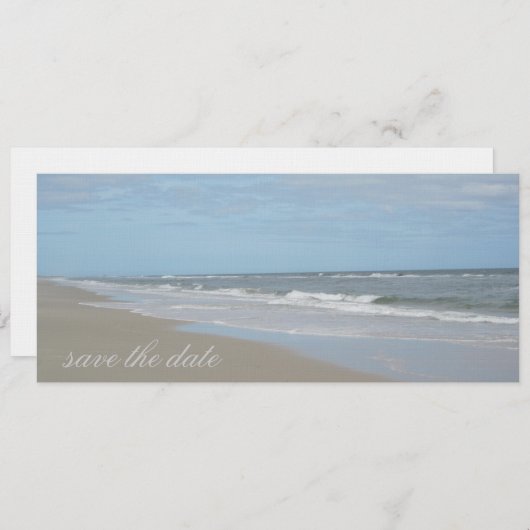 Beach sparen de aankondiging van de Datum (Voorkant / Achterkant)