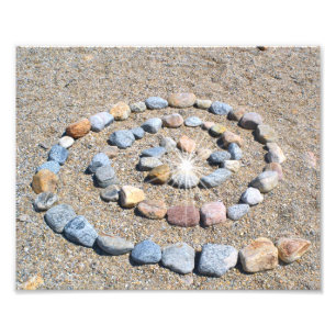Beach Spiral Photo Print Foto Afdruk