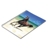 Beach Stallion-laptop Notitieboek (Linkerzijde)