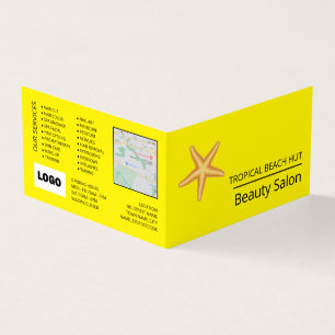 Beach Starfish, Beautician, Loyalty Card Visitekaartjes
