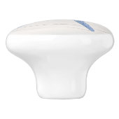 Beach Starfish Shell Modern Blue Barn Wood Keramische Knop (Zijkant)