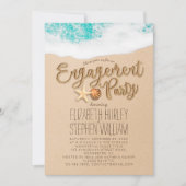 Beach Starfish tijdens bruiloft Kaart (Voorkant)