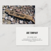 Beach Stone Rock Driftwood Visitekaartje (Voorkant / Achterkant)