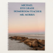 Beach Stones bij Sunset School Classroom Planner (Voorkant)