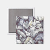 Beach Stones Magnet Magneet (Voorkant / Achterkant)