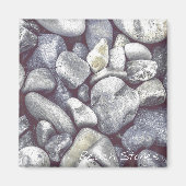 Beach Stones Magnet Magneet (Voorkant)
