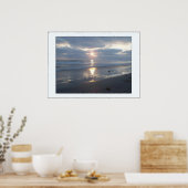 Beach Stormy Sunset Print (Keuken)