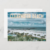 Beach: stranscène Clearwater Beach Florida Briefkaart (Voorkant / Achterkant)