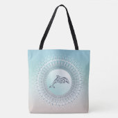 Beach Style Dolphin Mandala Tote Bag (Voorkant)