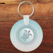 Beach Style Turtle en Mandala Maritime Sleutelhanger (Voorkant)