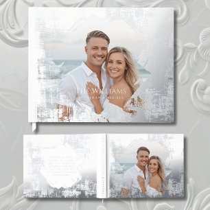 Beach Summer Foil Guestbook Elégant livre d'hôtes