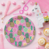 Beach Summer Pattern  Papieren Bordje (Feest)