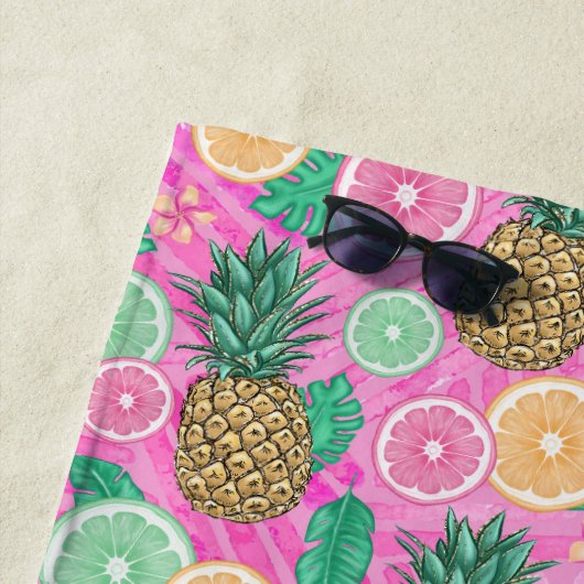 Beach Summer Pattern Strandlaken (In situ)