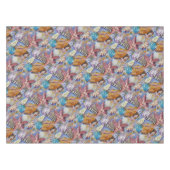 Beach Summer Sea Shells Pattern Tablecloth Tafelkleed (Voorkant (Horizontaal))