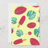 Beach Summer Tropical 14th Birthday Invitation Kaart (Achterkant)