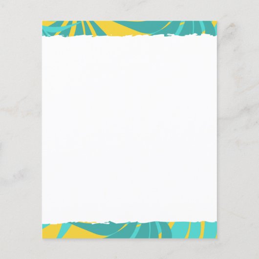 Beach Summer Wedding Flyer (Achterkant)