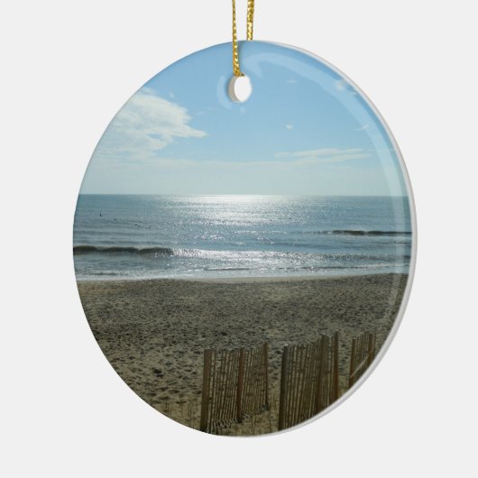 Beach Sun Rising Keramisch Ornament (Links)