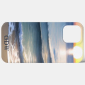 Beach Sun & Surf Monogram  Case-Mate iPhone Case (Achterkant (horizontaal))