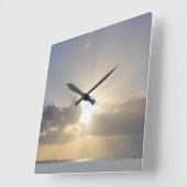 BEACH SUN VIERKANTE KLOK (Hoek)