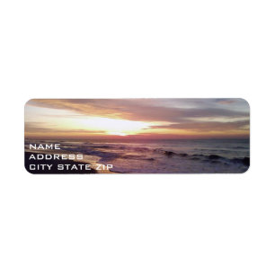 BEACH SUNRISE ADDRESS ETIKET