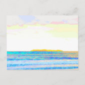 Beach sunrise behalve de datum aankondiging briefk (Achterkant)