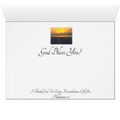 Beach Sunrise Blessing (Intérieur Horizontal (Bas))