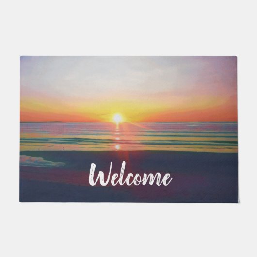 Beach Sunrise Deurmat (Voorkant)