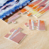 Beach Sunrise Jigzaag Puzzle Legpuzzel (Zijkant)