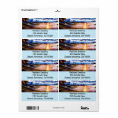 Beach Sunrise Label (Full Sheet)