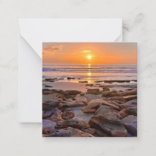 Beach Sunrise mini notitiekaartenset Notitiekaartje
