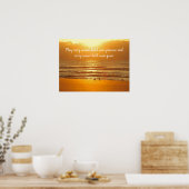 Beach Sunrise Peace Promise Poster (Keuken)