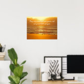 Beach Sunrise Peace Promise Poster (Thuiskantoor)