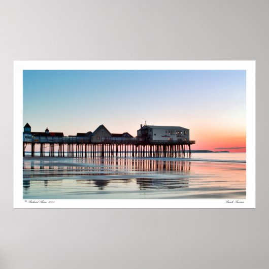Beach Sunrise Poster (Voorkant)