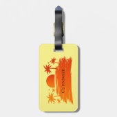 Beach Sunrise Sunset Thunder_Cove Bagagelabel (Achterkant verticaal)