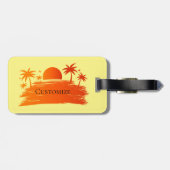 Beach Sunrise Sunset Thunder_Cove Bagagelabel (Achterkant horizontaal)