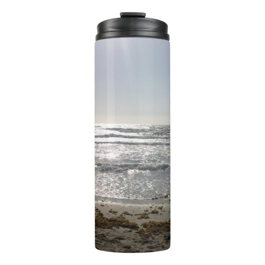 Beach Sunrise Thermal Tumbler Thermosbeker (Voorkant)