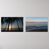 Beach Sunrise Wall Art – Set of Ocean Prints (Voorkant)