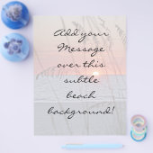 Beach Sunset Background Flyer (Enkel)