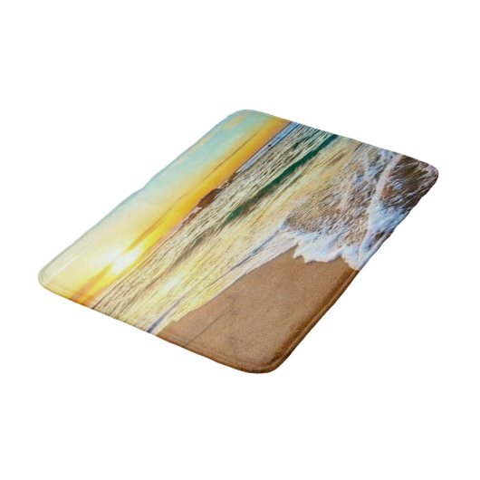 Beach Sunset Badmat (Gekanteld)