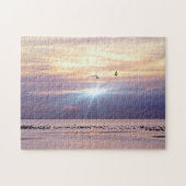 Beach Sunset Bay avec Puzzle aux oiseaux (Horizontal)