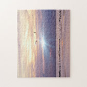 Beach Sunset Bay avec Puzzle aux oiseaux (Vertical)