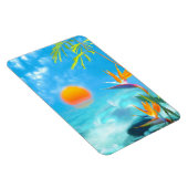 BEACH SUNSET Birds of Paradise Magneet (Rechterzijde)