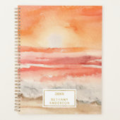 Beach Sunset Boho Waterverf Planner (Voorkant)