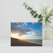 Beach Sunset Briefkaart (Staand voorkant)